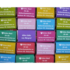 Schokolade als Gastgeschenk 20 Täfelchen für jeden Anlass ABSCHIED