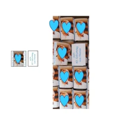 Schokolade mit Foto zum Geburtstag für die Gäste oder Tischdeko