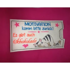 Schokoladenhülle, geschenkhülle, Verpackung wiederverwendbar, Katze, Motivation, gute Besserung