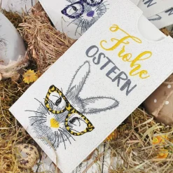 Schokoladenhülle zu Ostern aus Glitzer - Kunstleder in verschiedenen Farben