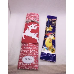 Schoko-Lollie in weihnachtlicher Verpackung - Goodie, Rentier, Engel und co.- ein Mitbringsel!!