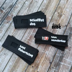 Schokoriegel Hülle aus Filz du schaffst das