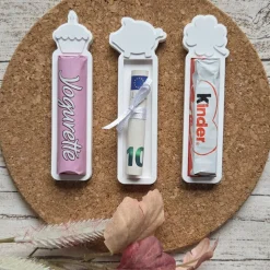 Schokoriegelhalter ~ Geldgeschenk ~ Geburtstag ~ Mitbringsel Silvester