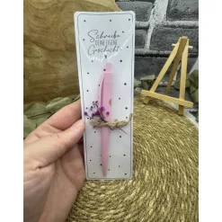 Schreib deine eigene Geschichte | Trockenblume | Mitbringsel | Gastgeschenk | Kugelschreiber mit Herz