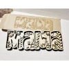 Schriftzug MAMA, floral, Multilayer Holz, Muttertag I auch als Bausatz