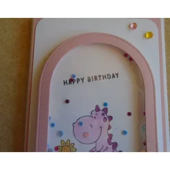 Schüttelkarte  Dino Kindergeburtstag Glückwunschkarte Shaker Geburtstagkarte  Junge Mädchen