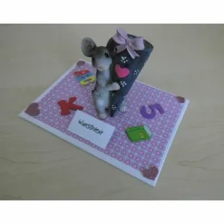 Schulanfang Geldgeschenk Mäuse Schultüte Mädchen – Einzigartige Tischdekoration zur Einschulung