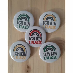 Schulkind Anstecker - Ich bin 1. Klasse