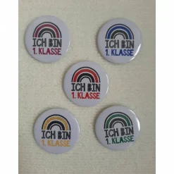 Schulkind Anstecker - Ich bin 1. Klasse