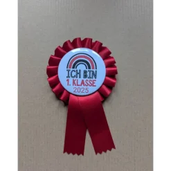 Schulkind Anstecker - Siegerschleife - Rosette