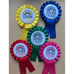 Schulkind Anstecker - Siegerschleife - Rosette