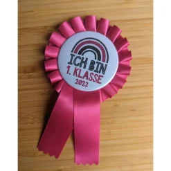 Schulkind Anstecker - Siegerschleife - Rosette