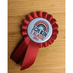 Schulkind Anstecker - Siegerschleife - Rosette