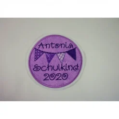 Schulkind Applikation, Schulanfang, Aufbügler