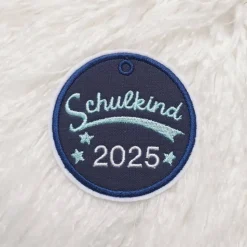 Schulkind Button - Aufnäher - Applikation - gestickt für Deine Schultüte, Patch für KInder