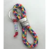Schulkind Schlüsselanhänger aus Segelseil, Zwischenstück: "Schulkind", Multicolor