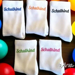Schulkind Socken,Tennissocken, Personalisierbar, Strümpfe, Geschenkidee Einschulung
