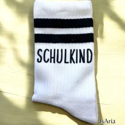 Schulkind Socken,Tennissocken, Personalisierbar, Strümpfe, Geschenkidee Einschulung