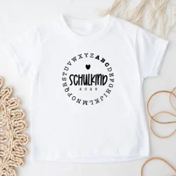 Schulkind T-Shirt 2025 – Einschulung Kinder T-Shirt aus Baumwolle mit Motivwahl