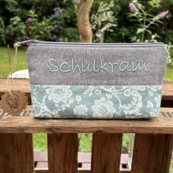 Schulkram // Schlampermäppchen // Stiftemappe // Federmappe // Federmäppchen // Mäppchen // mint