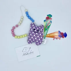 Schulmausbär, Glücksbringer, Taschenfreund, Rechenkette