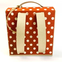 Schulranzen Schultasche aus Karton – Handgemachte Geschenkverpackung zur Einschulung (14,5 x 16 x 7,5 cm)