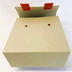 Schulranzen Schultasche aus Karton – Handgemachte Geschenkverpackung zur Einschulung (14,5 x 16 x 7,5 cm)