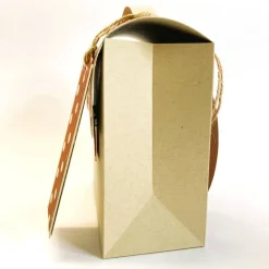 Schulranzen Schultasche aus Karton – Handgemachte Geschenkverpackung zur Einschulung (14,5 x 16 x 7,5 cm)