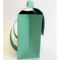 Schulranzen Schultasche aus Karton – Handgemachte Geschenkverpackung zur Einschulung (14,5 x 16 x 7,5 cm)