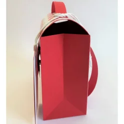 Schulranzen Schultasche aus Karton – Handgemachte Geschenkverpackung zur Einschulung (14,5 x 16 x 7,5 cm)