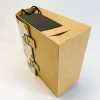 Schulranzen Schultasche aus Karton – Handgemachte Geschenkverpackung zur Einschulung (14,5 x 16 x 7,5 cm)