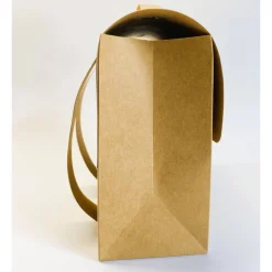 Schulranzen Schultasche aus Karton – Handgemachte Geschenkverpackung zur Einschulung (14,5 x 16 x 7,5 cm)