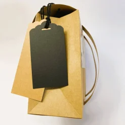 Schulranzen Schultasche aus Karton – Handgemachte Geschenkverpackung zur Einschulung (14,5 x 16 x 7,5 cm)