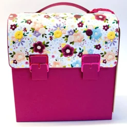 Schulranzen Schultasche aus Karton – Handgemachte Geschenkverpackung zur Einschulung (14,5 x 16 x 7,5 cm)