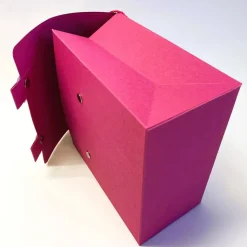 Schulranzen Schultasche aus Karton – Handgemachte Geschenkverpackung zur Einschulung (14,5 x 16 x 7,5 cm)