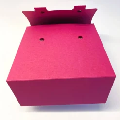 Schulranzen Schultasche aus Karton – Handgemachte Geschenkverpackung zur Einschulung (14,5 x 16 x 7,5 cm)