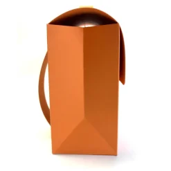 Schulranzen Schultasche aus Karton – Handgemachte Geschenkverpackung zur Einschulung (14,5 x 16 x 7,5 cm)