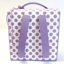 Schulranzen Schultasche aus Karton – Handgemachte Geschenkverpackung zur Einschulung (14,5 x 16 x 7,5 cm)