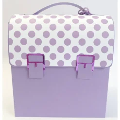 Schulranzen Schultasche aus Karton – Handgemachte Geschenkverpackung zur Einschulung (14,5 x 16 x 7,5 cm)