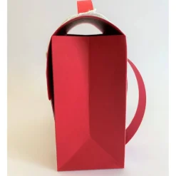 Schulranzen Schultasche aus Karton – Handgemachte Geschenkverpackung zur Einschulung (14,5 x 16 x 7,5 cm)