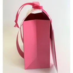 Schulranzen Schultasche aus Karton – Handgemachte Geschenkverpackung zur Einschulung (14,5 x 16 x 7,5 cm)