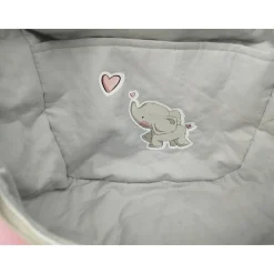 Schultertasche, Kitatasche, Rucksack, Musikbox-Tasche, Elefant, rosa