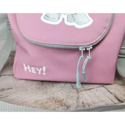 Schultertasche, Kitatasche, Rucksack, Musikbox-Tasche, Elefant, rosa