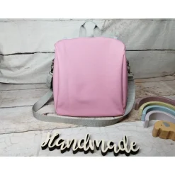 Schultertasche, Kitatasche, Rucksack, Musikbox-Tasche, Elefant, rosa