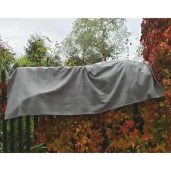 Schultertuch hellgrau kariert für Wikinger, Mittelalter oder im Alltag, Toraxacum