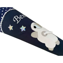 Schultüte Astronaut, Weltraum Schultüte Stoff, Stoff-Schultüte, Schultüte Junge in dunkelblau