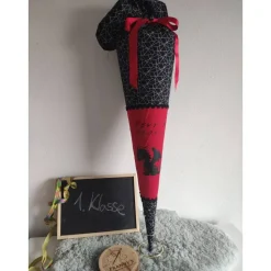 Schultüte aus Baumwollstoff Drache 70cm
