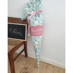 Schultüte aus Stoff Einhorn 70cm