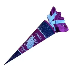 Schultüte aus Stoff für Mädchen passend zum ergobag Bärlaxy, Galaxy, Einhorn, 70 oder 85 cm