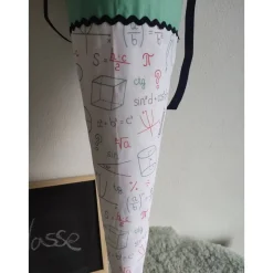Schultüte aus Stoff Mathematik Formeln 70cm